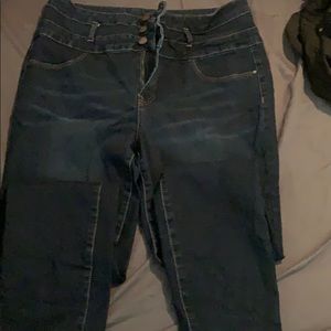 Dark blue skinny jeans